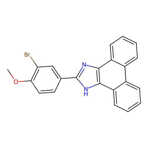 2-(3-bromo-4-methoxyphenyl)-1H-phenanthro[9,10-d]imidazole structure