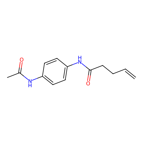 N-(4-acetamidophenyl)pent-4-enamide structure