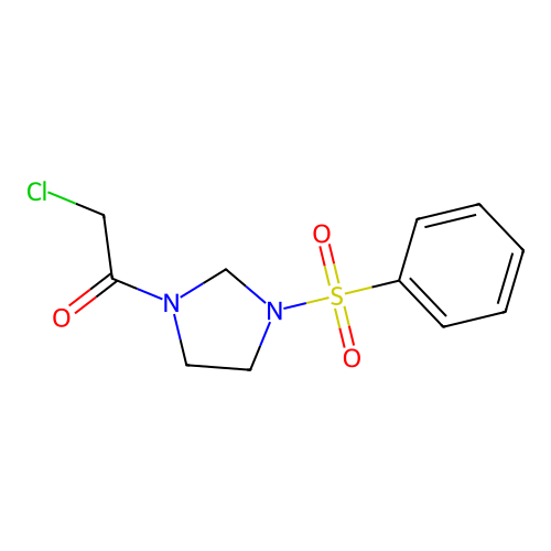 2-Chloro-1-[3-(phenylsulfonyl)imidazolidin-1-yl]ethanone structure