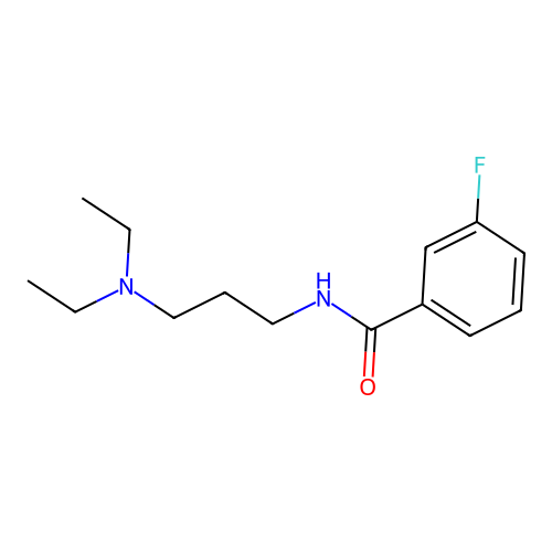 N-[3-(diethylamino)propyl]-3-fluorobenzamide structure