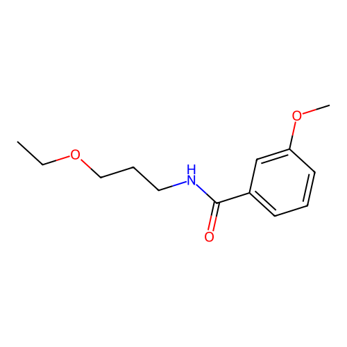 N-(3-ethoxypropyl)-3-methoxybenzamide structure