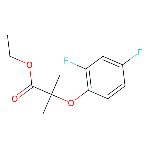 Ethyl 2-(2,4-difluorophenoxy)-2-methylpropanoate structure
