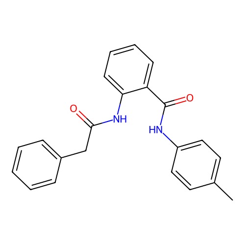 2-Phenylacetylamino-N-p-tolyl-benzamide structure