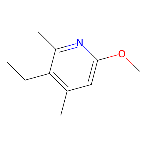 5-Ethyl-4,6-dimethyl-2-methoxy pyridine structure