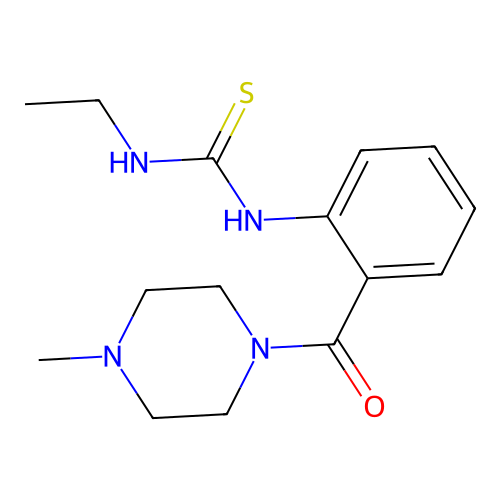 1-Ethyl-3-(2-(4-methylpiperazine-1-carbonyl)phenyl)thiourea structure
