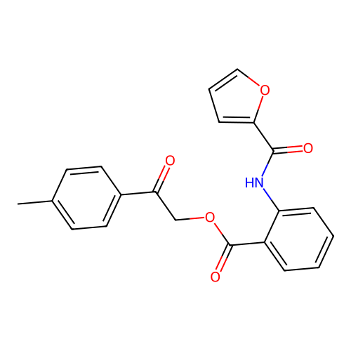 2-(4-Methylphenyl)-2-oxoethyl 2-(2-furoylamino)benzoate structure