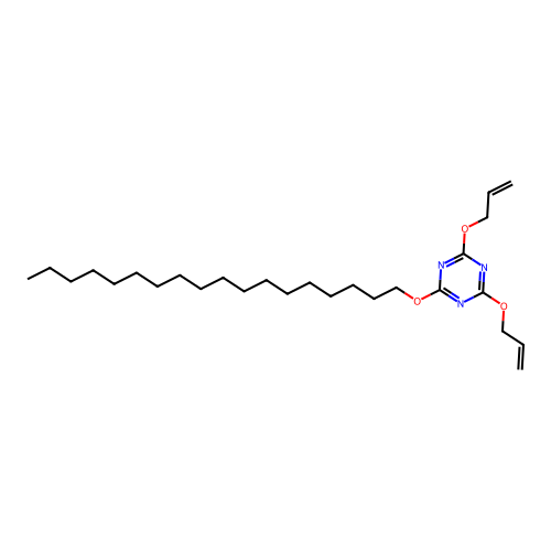 4,6-Di(allyloxy)-2-(octadecyloxy)-1,3,5-triazine structure