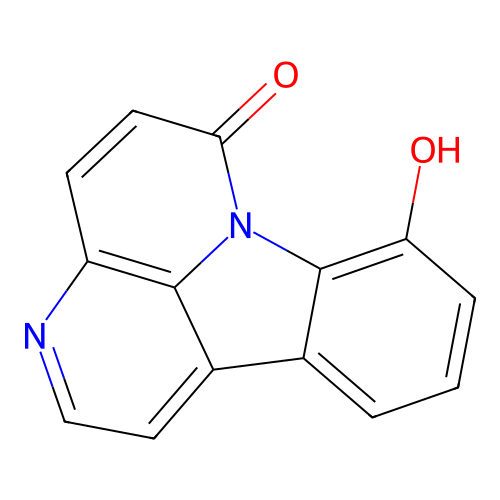 6H-Indolo(3,2,1-de)(1,5)naphthyridin-6-one, 8-hydroxy- structure
