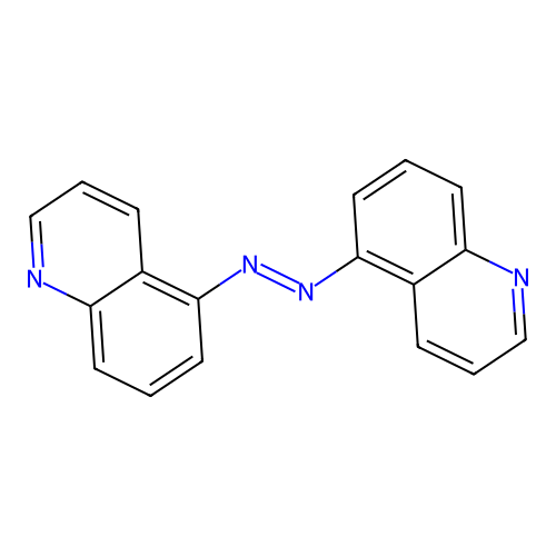 (E)-1,2-di(quinolin-5-yl)diazene structure