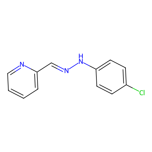 2-Pyridinecarboxaldehyde 2-(4-chlorophenyl)hydrazone structure