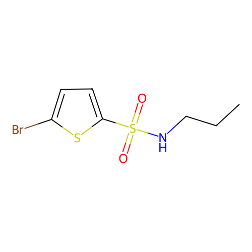 5-bromo-N-propylthiophene-2-sulfonamide structure