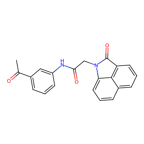 N-(3-acetylphenyl)-2-(2-oxobenzo[cd]indol-1(2H)-yl)acetamide structure