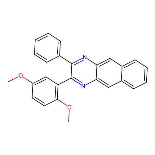 2-(2,5-Dimethoxyphenyl)-3-phenylbenzo[g]quinoxaline structure