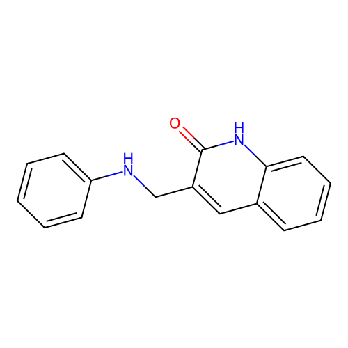 1H-Quinolin-2-one, 3-phenylaminomethyl- structure