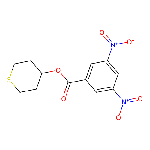 Thian-4-yl 3,5-dinitrobenzoate structure