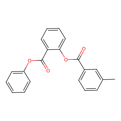 Phenyl 2-(3-methylbenzoyl)oxybenzoate structure
