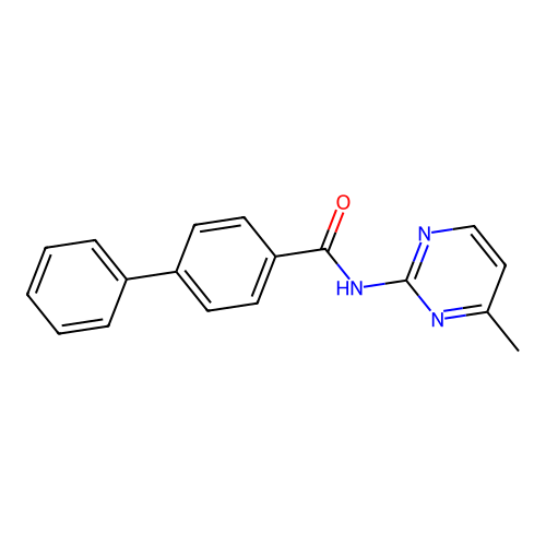 N-(4-methylpyrimidin-2-yl)-4-phenylbenzamide structure
