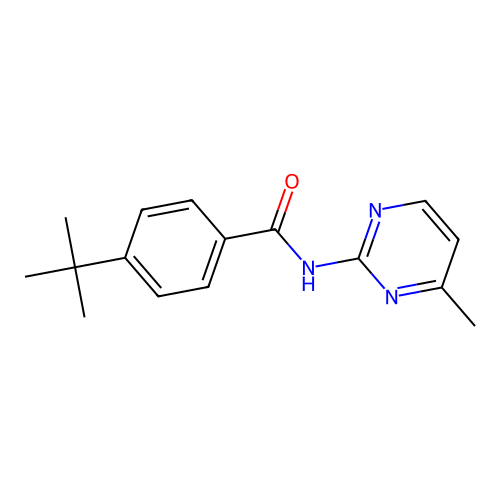 4-tert-butyl-N-(4-methyl-2-pyrimidinyl)benzamide structure