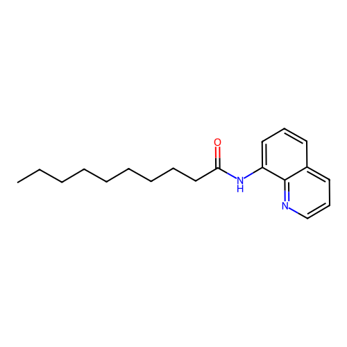 N-(8-quinolinyl)decanamide structure
