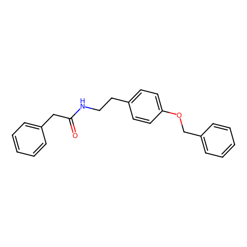 N-{2-[4-(苄氧基)苯基]乙基}-2-苯基乙酰胺 structure