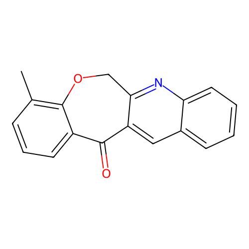 4-methyl[1]benzoxepino[3,4-b]quinolin-13(6H)-one structure