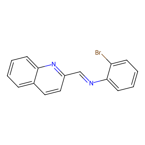 N-(2-溴苯基)-N-(2-喹啉yl甲基ene)胺 structure