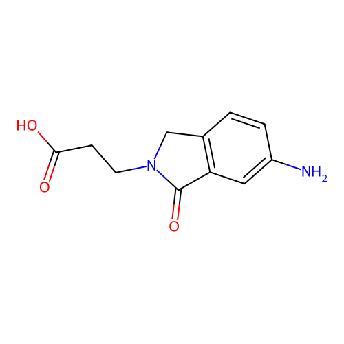 3-(6-Amino-1-oxoisoindolin-2-yl)propanoic acid structure