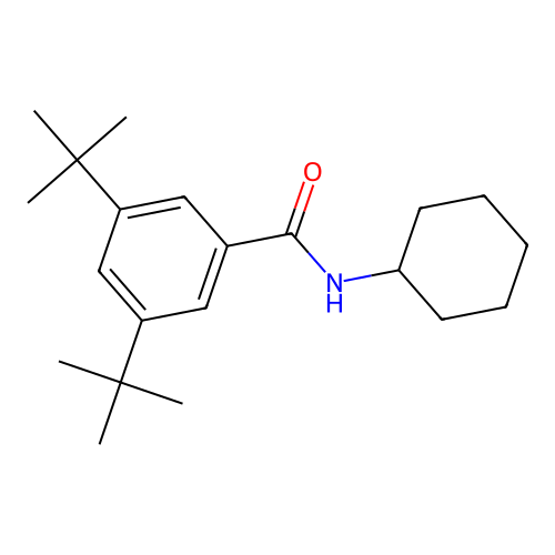 3,5-ditert-butyl-N-cyclohexylbenzamide structure