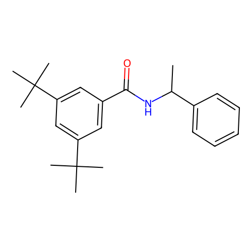 3,5-ditert-butyl-N-(1-phenylethyl)benzamide structure