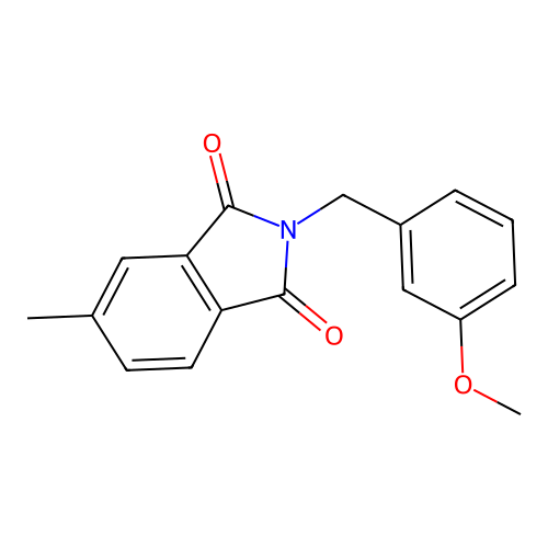 2-[(3-Methoxyphenyl)methyl]-5-methylisoindole-1,3-dione structure