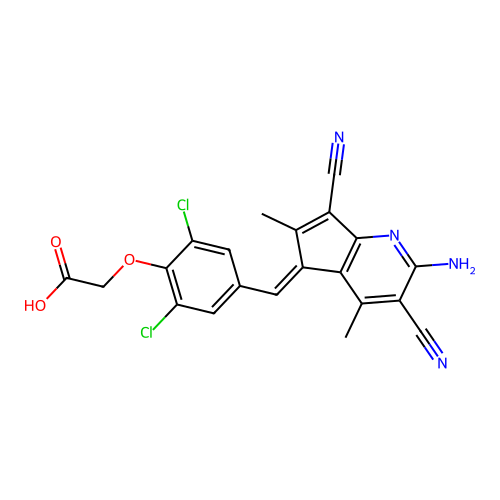 C21H14Cl2N4O3 structure