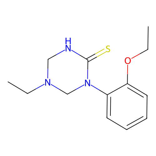1-(2-Ethoxyphenyl)-5-ethyl-1,3,5-triazinane-2-thione structure