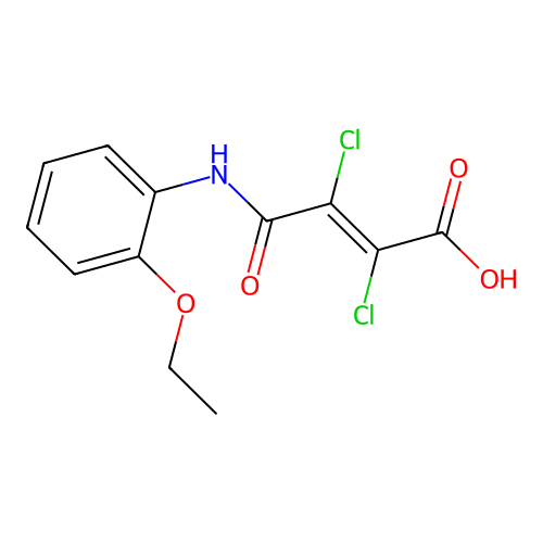 2,3-Dichloro-4-(2-ethoxyanilino)-4-oxobut-2-enoic acid structure