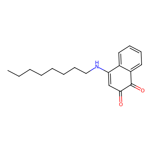 4-(Octylamino)-1,2-naphthalenedione structure