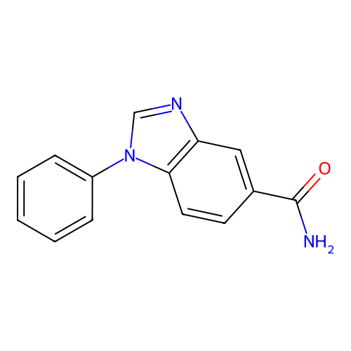 1-phenyl-1H-benzo[d]imidazole-5-carboxamide structure