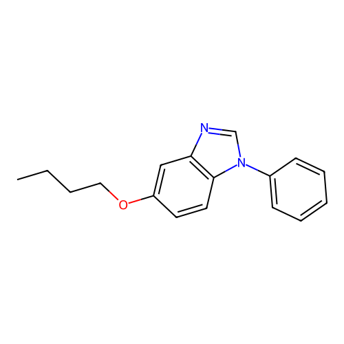 5-butoxy-1-phenyl-1H-1,3-benzodiazole structure