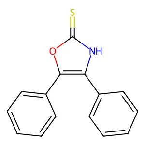 4,5-Diphenyl-4-oxazoline-2-thione structure