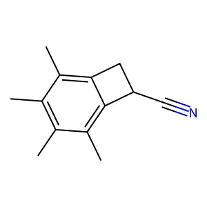 2,3,4,5-Tetramethylbicyclo[4.2.0]octa-1,3,5-triene-7-carbonitrile structure
