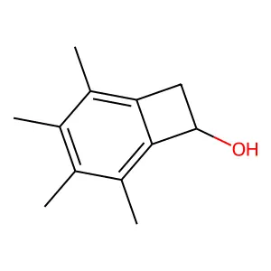 2,3,4,5-Tetramethyl-bicyclo(4.2.0)octa-1(6),2,4-trien-7-OL structure