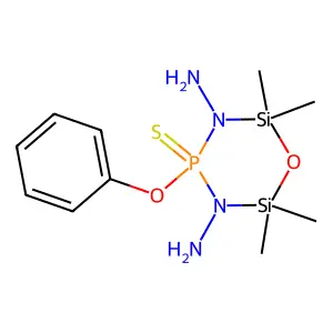 2,2,6,6-tetramethyl-4-phenoxy-4-sulfanylidene-1,3,5,4 structure