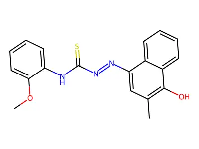 1-(4-Hydroxy-3-methylnaphthalen-1-yl)imino-3-(2-methoxyphenyl)thiourea structure