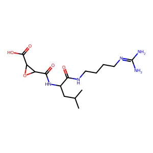 L-trans-3-Carboxyoxiran-2-carbonyl-L-leucylagmatine structure
