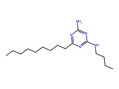 N-丁基-6-壬基-1,3,5-三嗪-2,4-二胺 structure