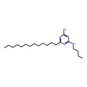 N2-丁基-6-十三烷基-1,3,5-三嗪-2,4-二胺 structure