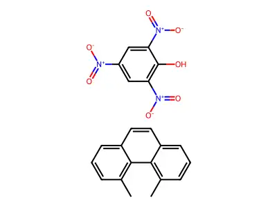 4,5-Dimethylphenanthrene; 2,4,6-trinitrophenol structure