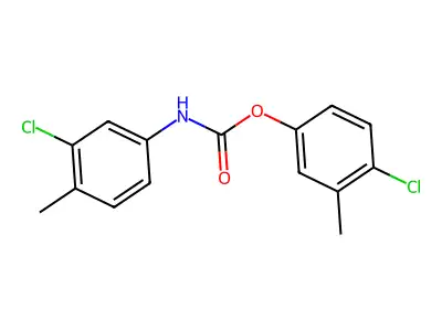 4-Chloro-3-methylphenyl (3-chloro-4-methylphenyl)carbamate structure