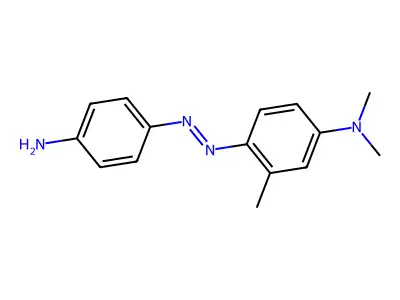 4-[(4-aminophenyl)diazenyl]-N,N,3-trimethylaniline structure
