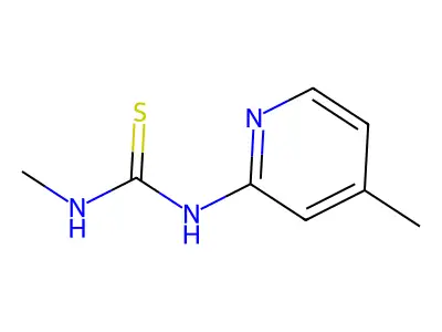 N-Methyl-N'-(4-methylpyridin-2-yl)thiourea structure