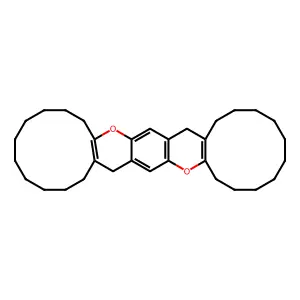 1,2,3,4,5,6,7,8,9,10,13,14,15,16,17,18,19,20,21,22,23,26-Docosahydrodicyclododeca[e,e']benzo[1,2-b:4,5-b']dipyran structure