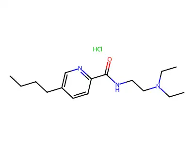 Picolinamide, 5-butyl-N-(2-(diethylamino)ethyl)-, hydrochloride structure